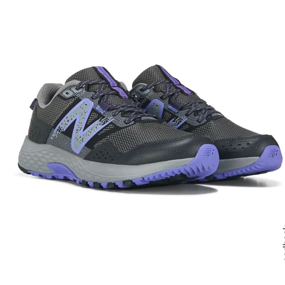 New Balance Women's 410 V8 Trail Running Shoes Shadow Grey & Purple 9.5